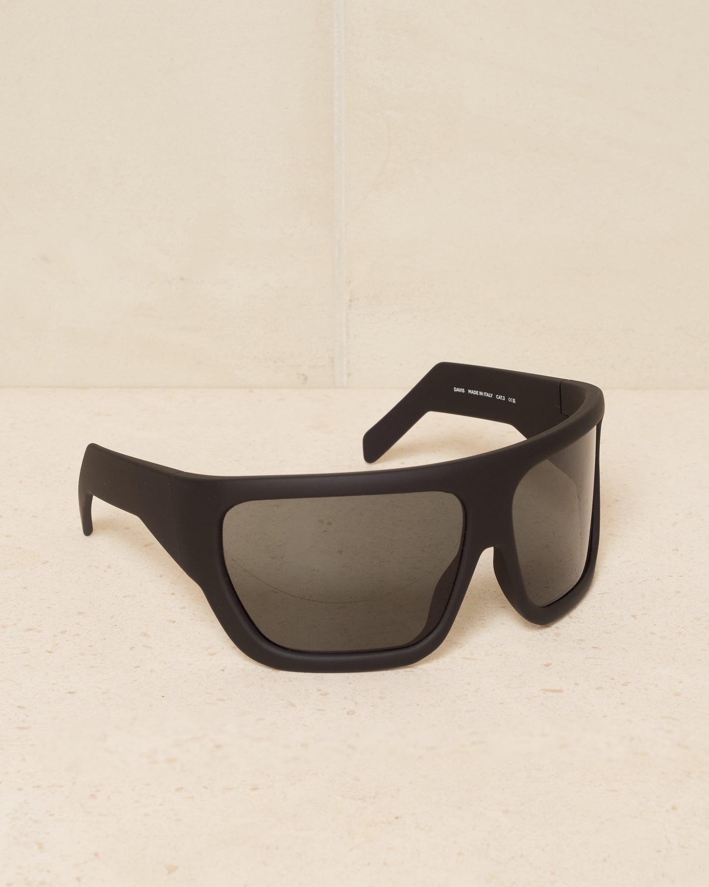 Black Davis Temple Sunglasses