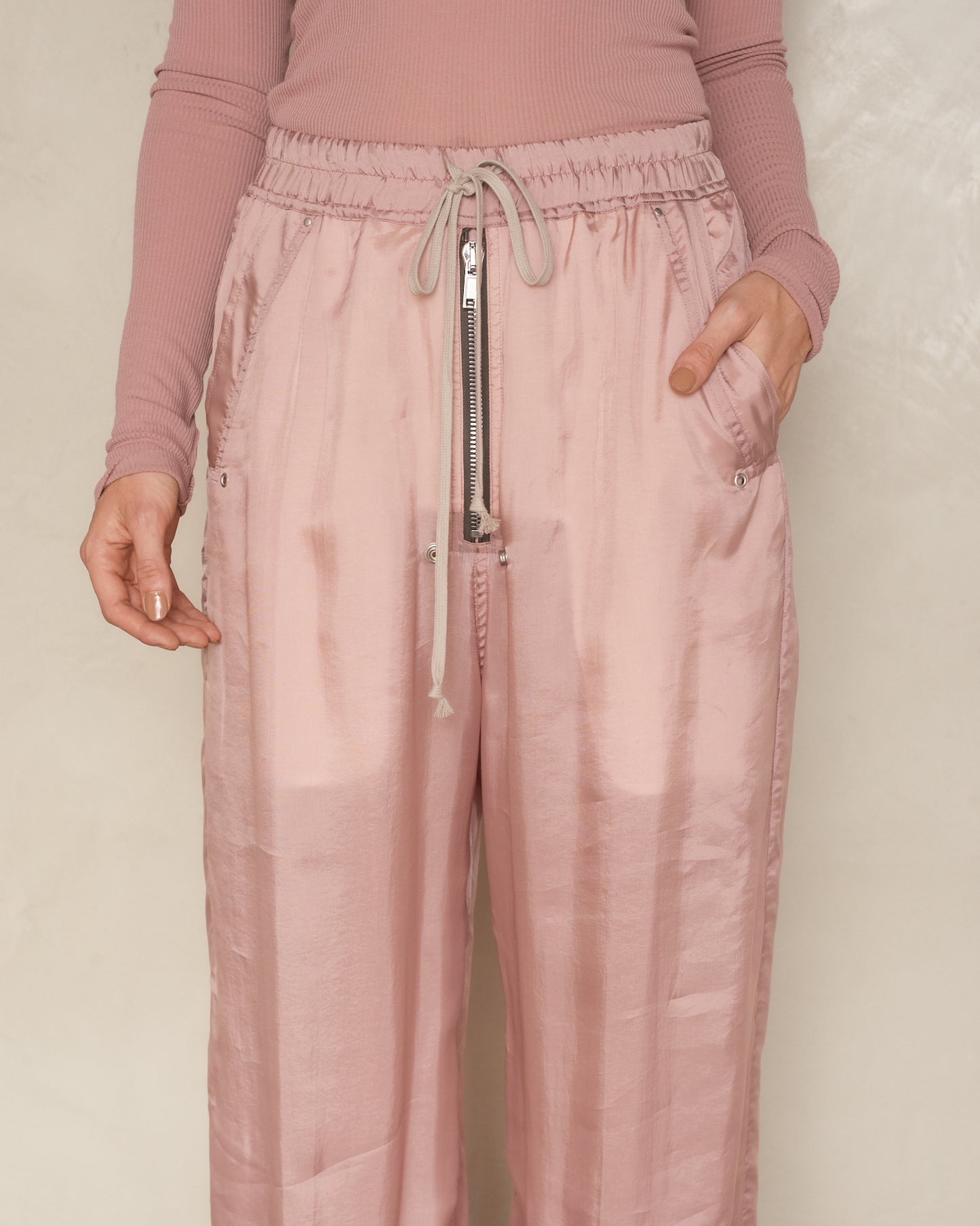 Dusty Pink Drawstring Trousers