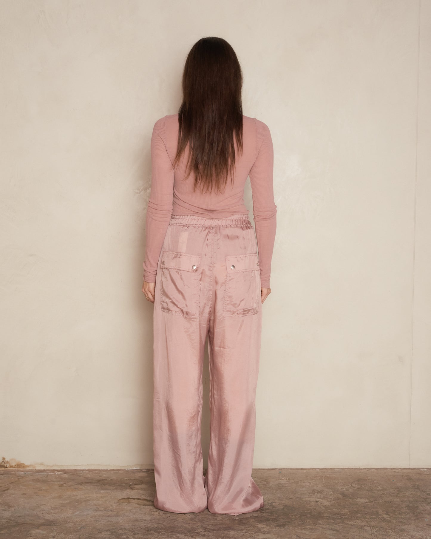 Dusty Pink Drawstring Trousers