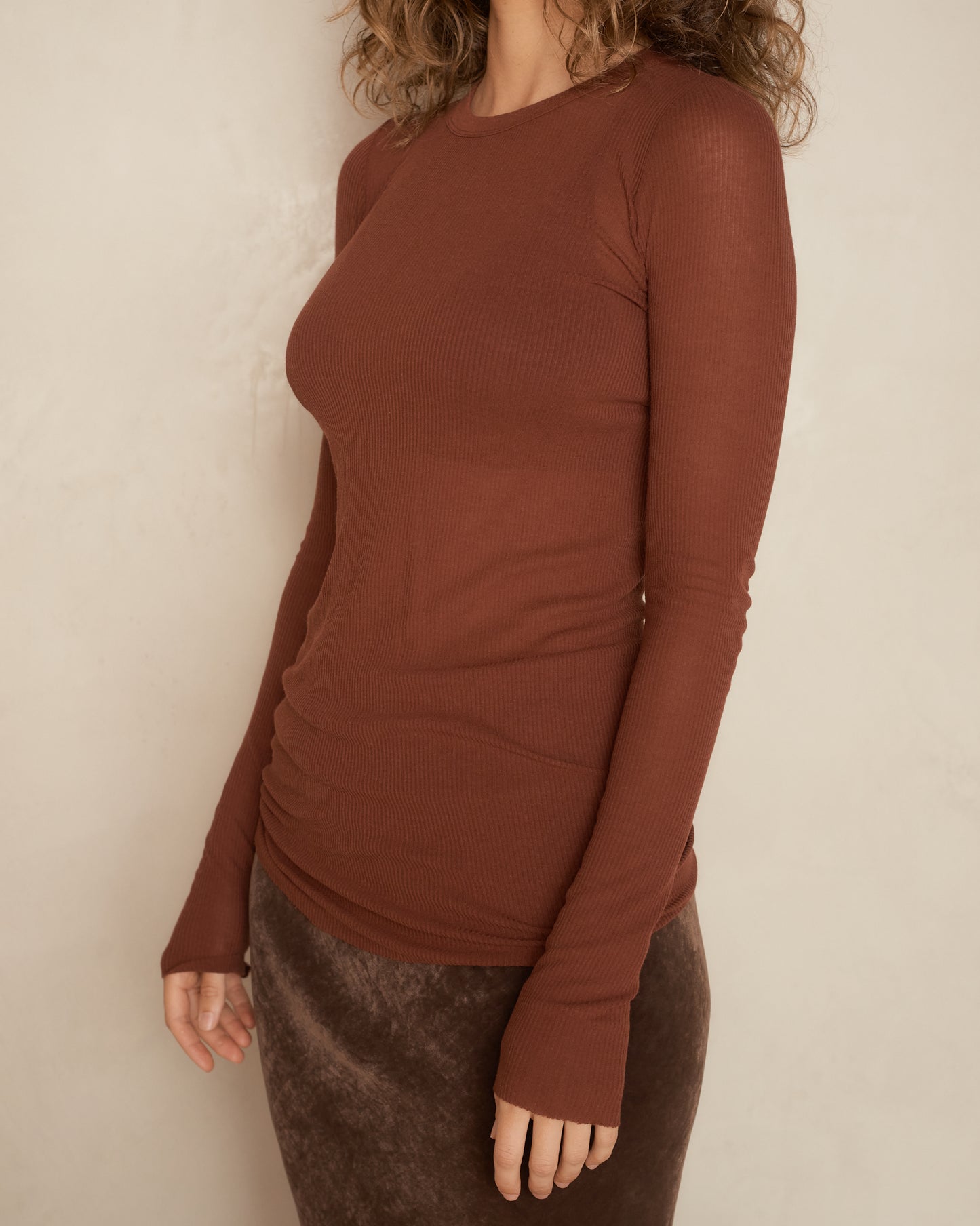 Henna Classic Rib Long Sleeve