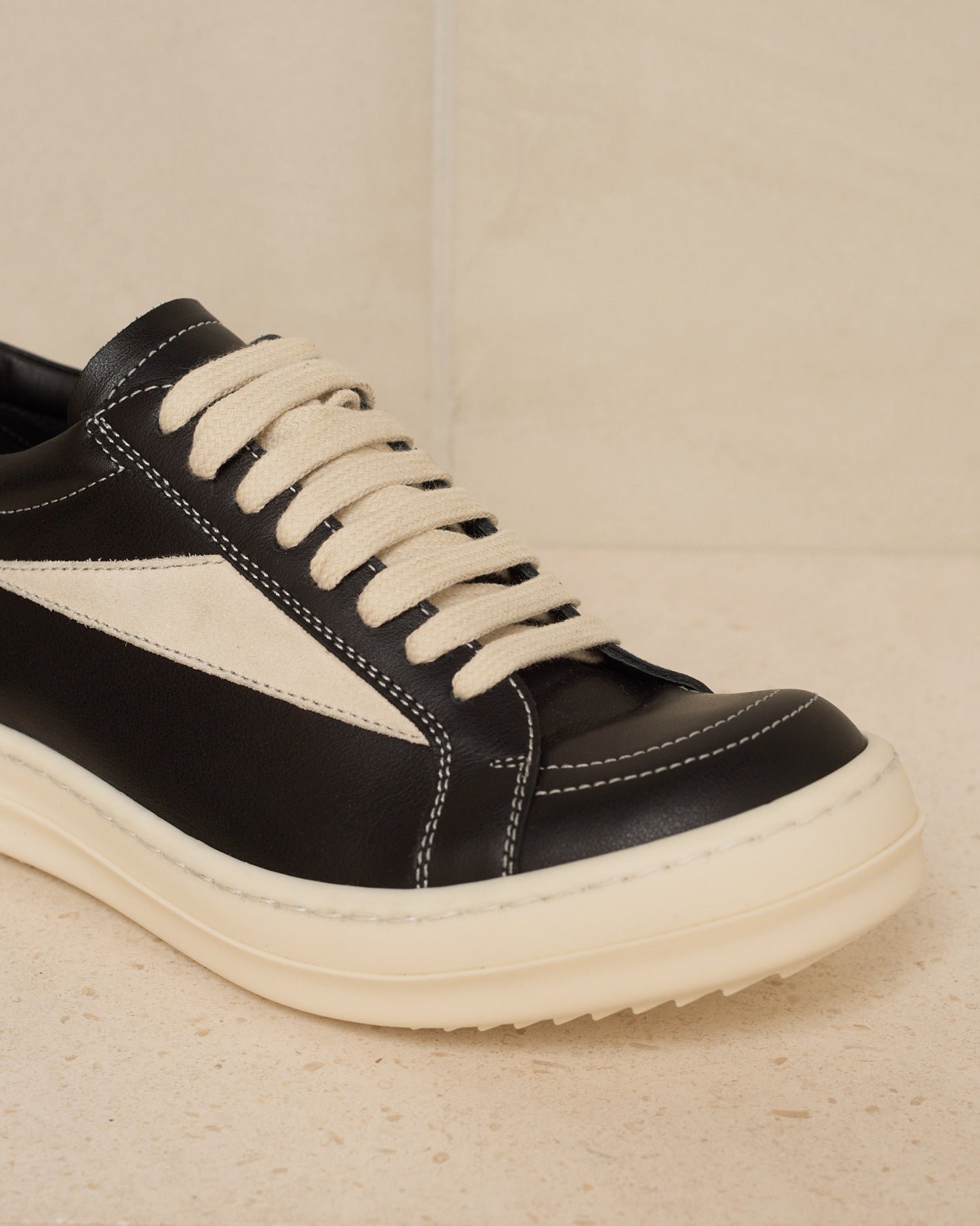 Black Luxor Leather Sneakers