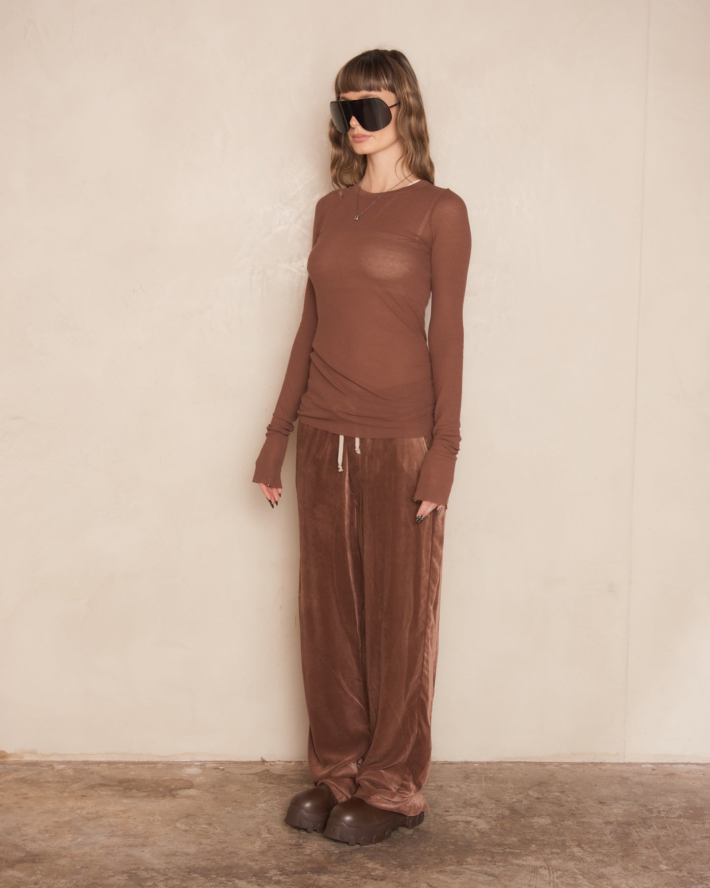 Throat Velvet Dietrich Drawstring Pants