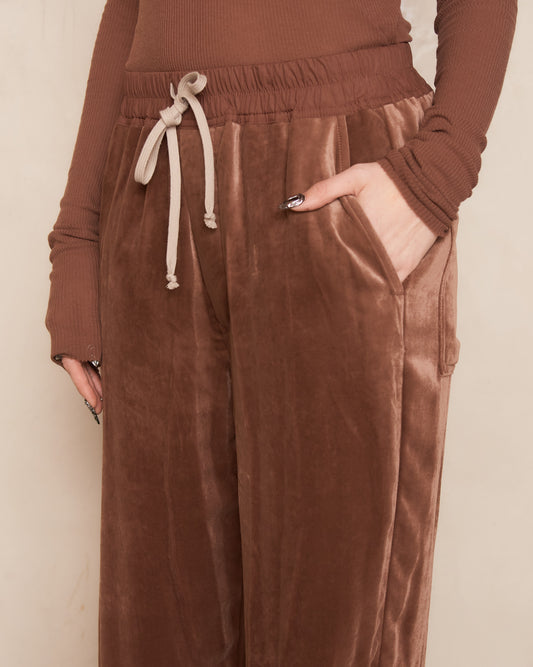 Throat Velvet Dietrich Drawstring Pants