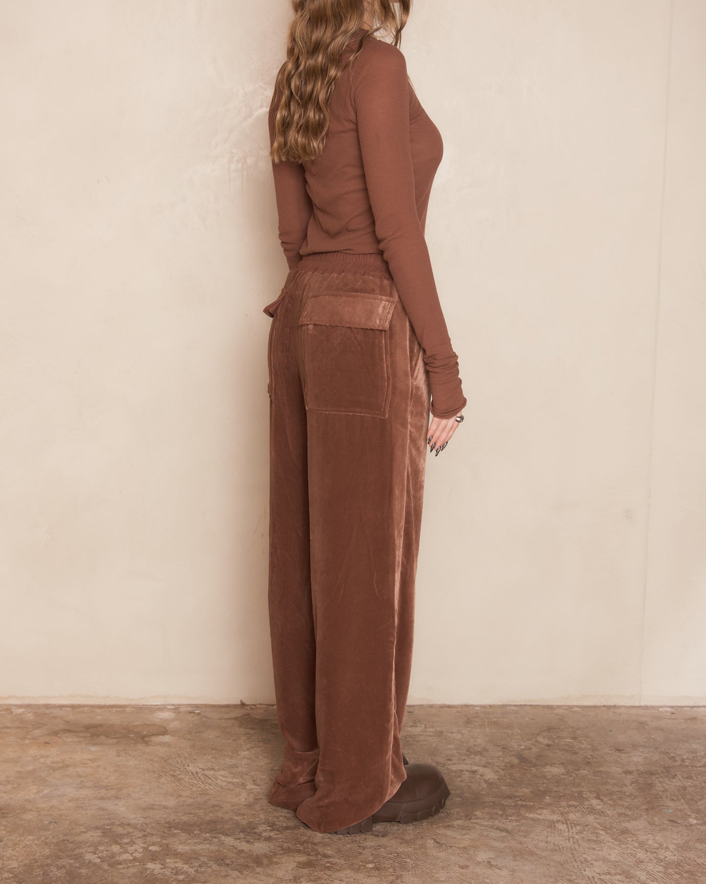 Throat Velvet Dietrich Drawstring Pants