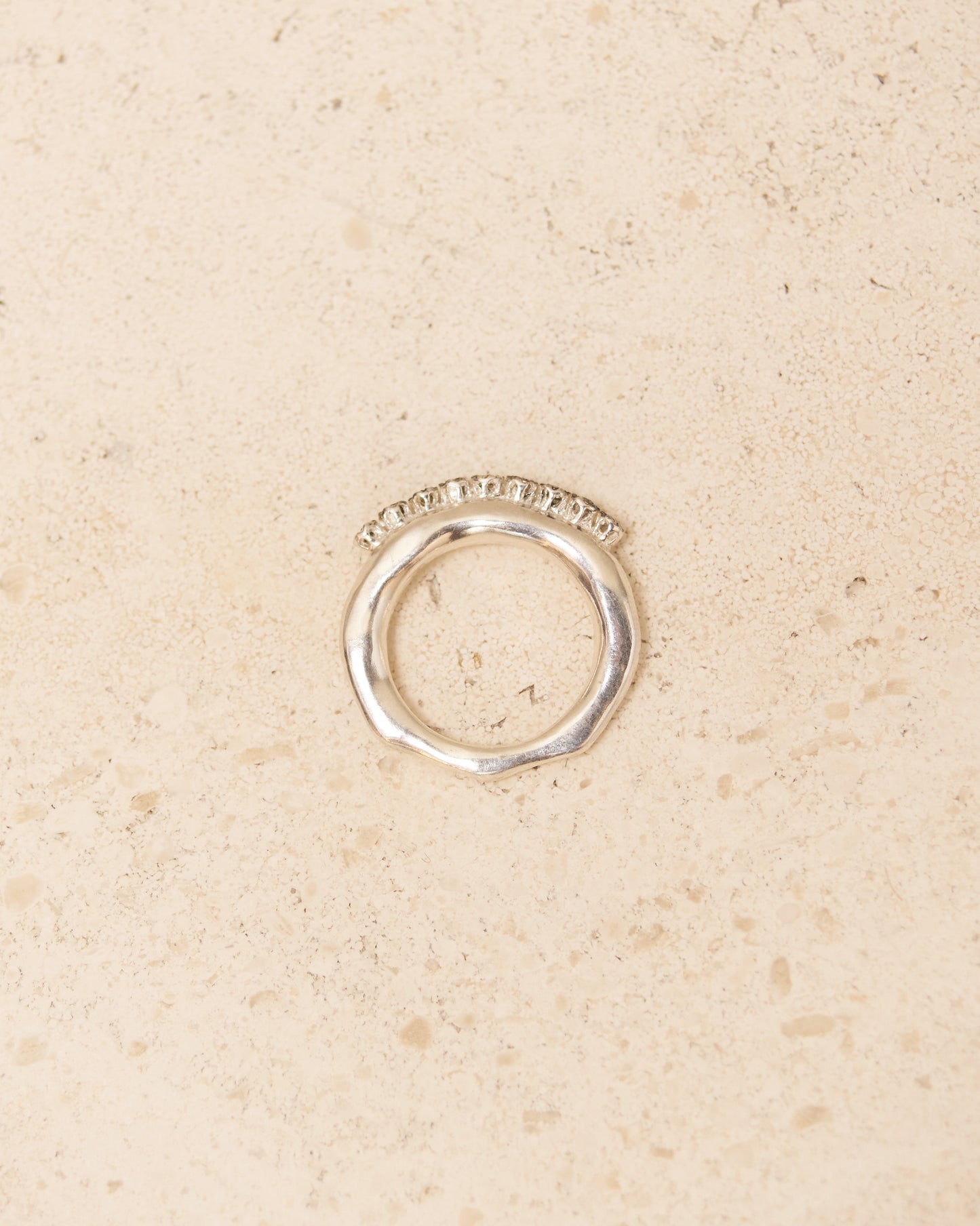 Poppy Icy Grey and Cognac Diamond Ring