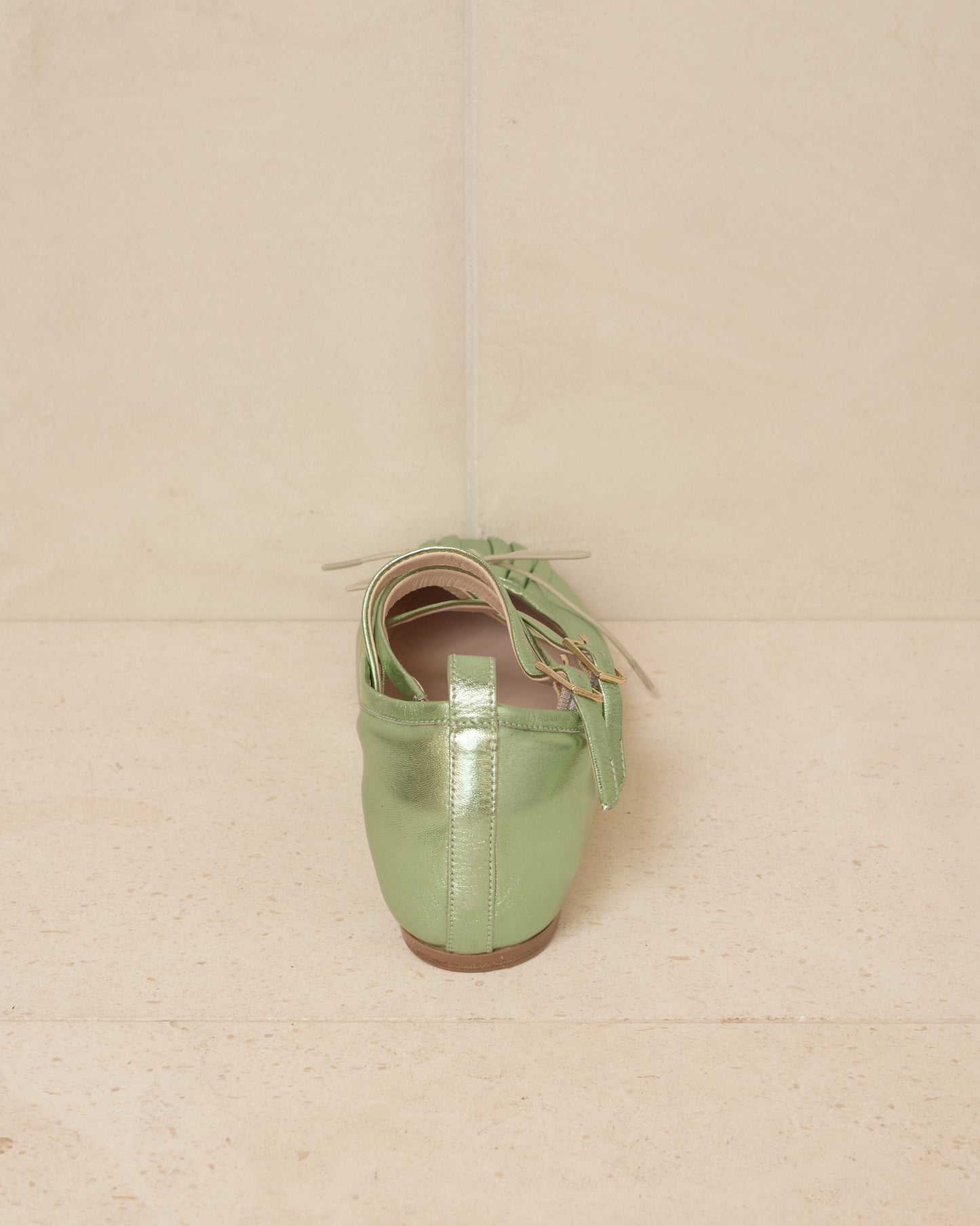 Mint Criss-Cross Ballerina Shoe