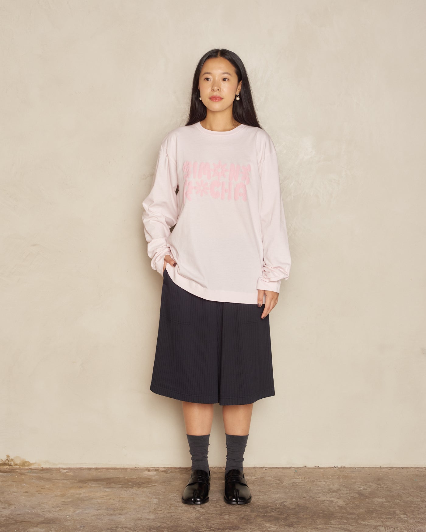 Pale Pink Logo Longsleeve