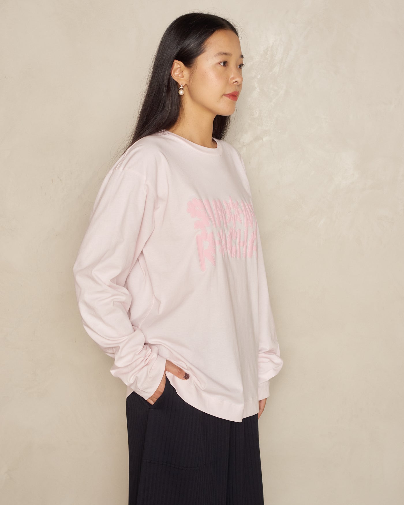 Pale Pink Logo Longsleeve