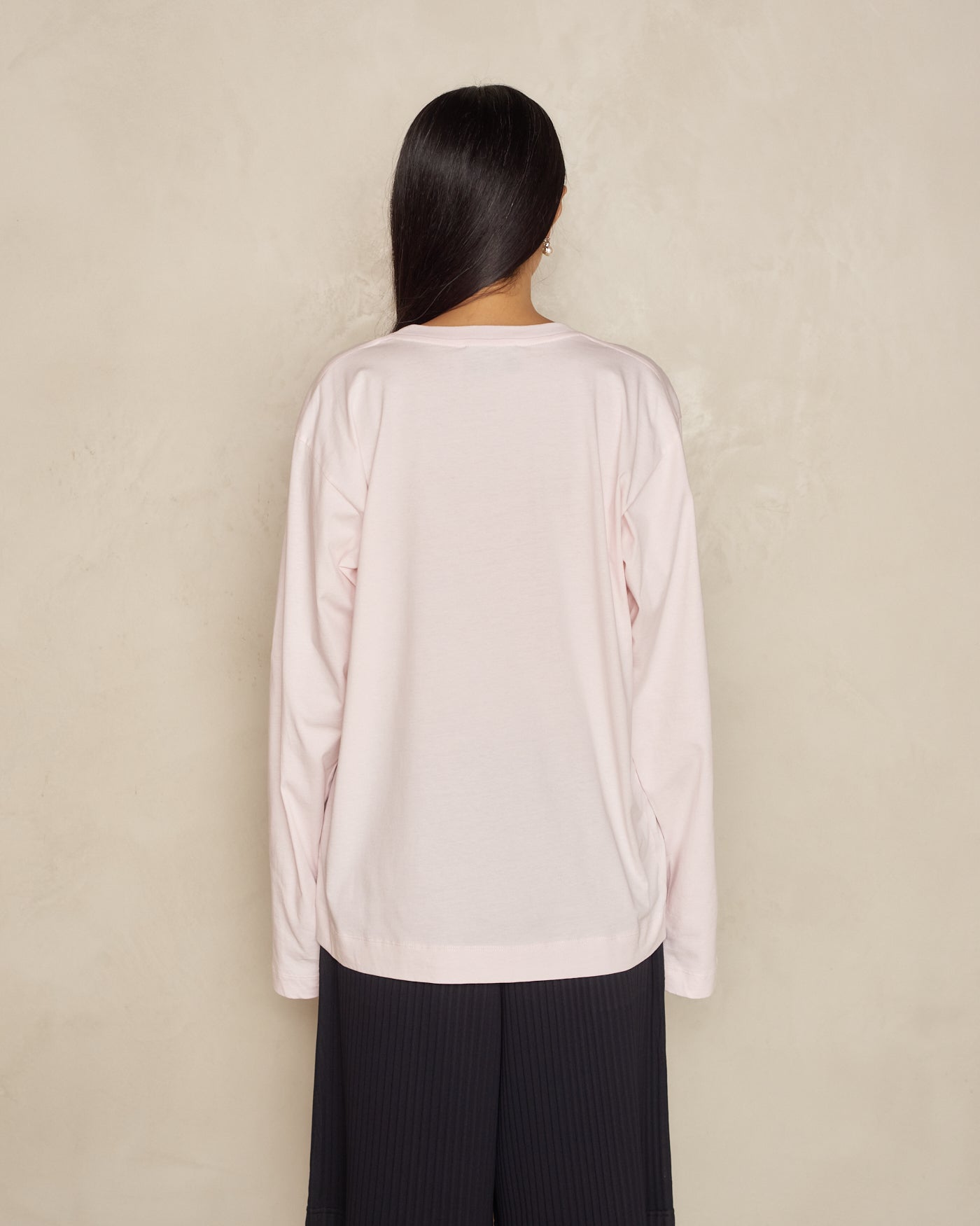 Pale Pink Logo Longsleeve