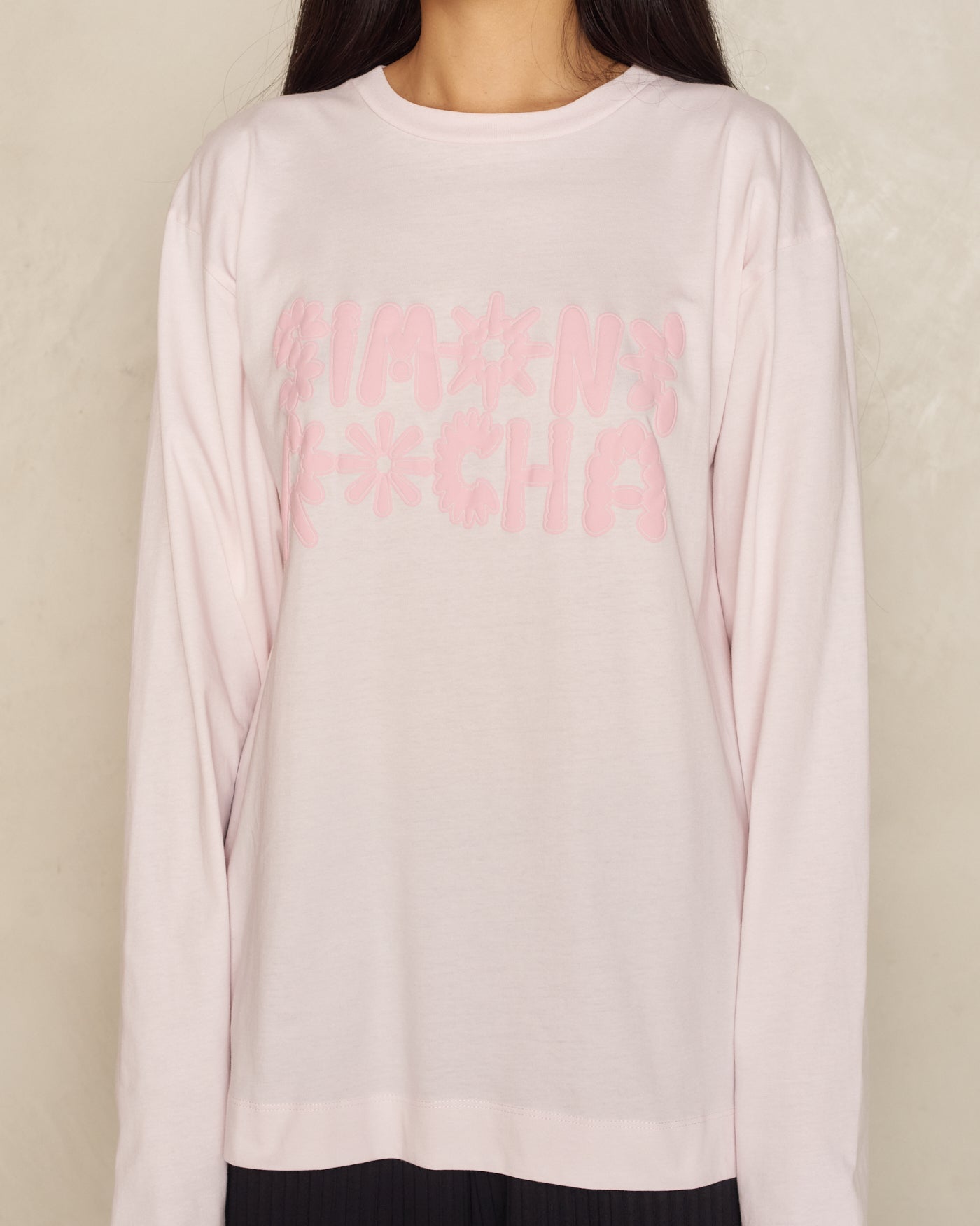 Pale Pink Logo Longsleeve