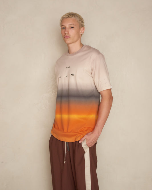 Beige & Orange Gradient T-shirt