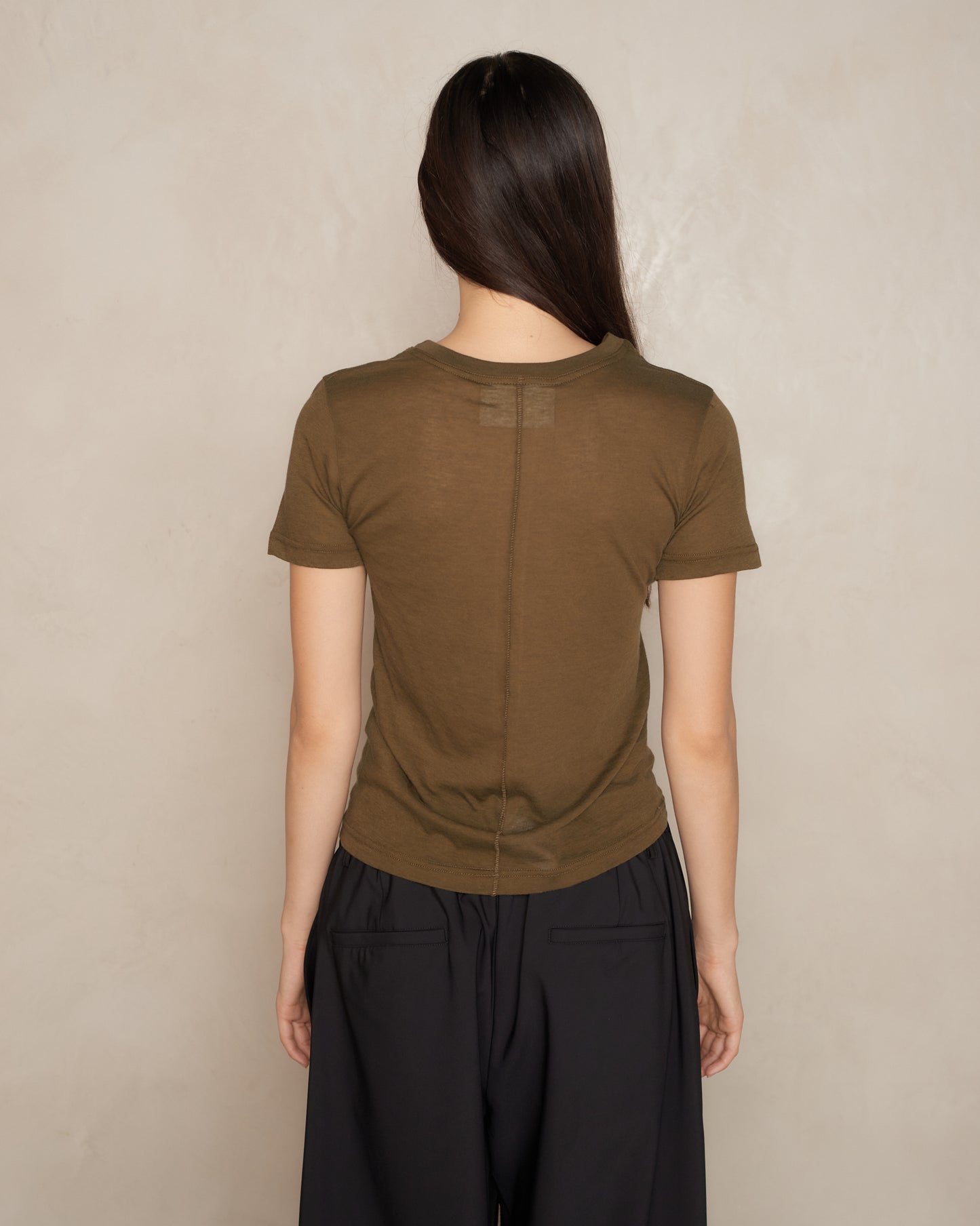 Army Green Unconscious Reality Slim T-Shirt