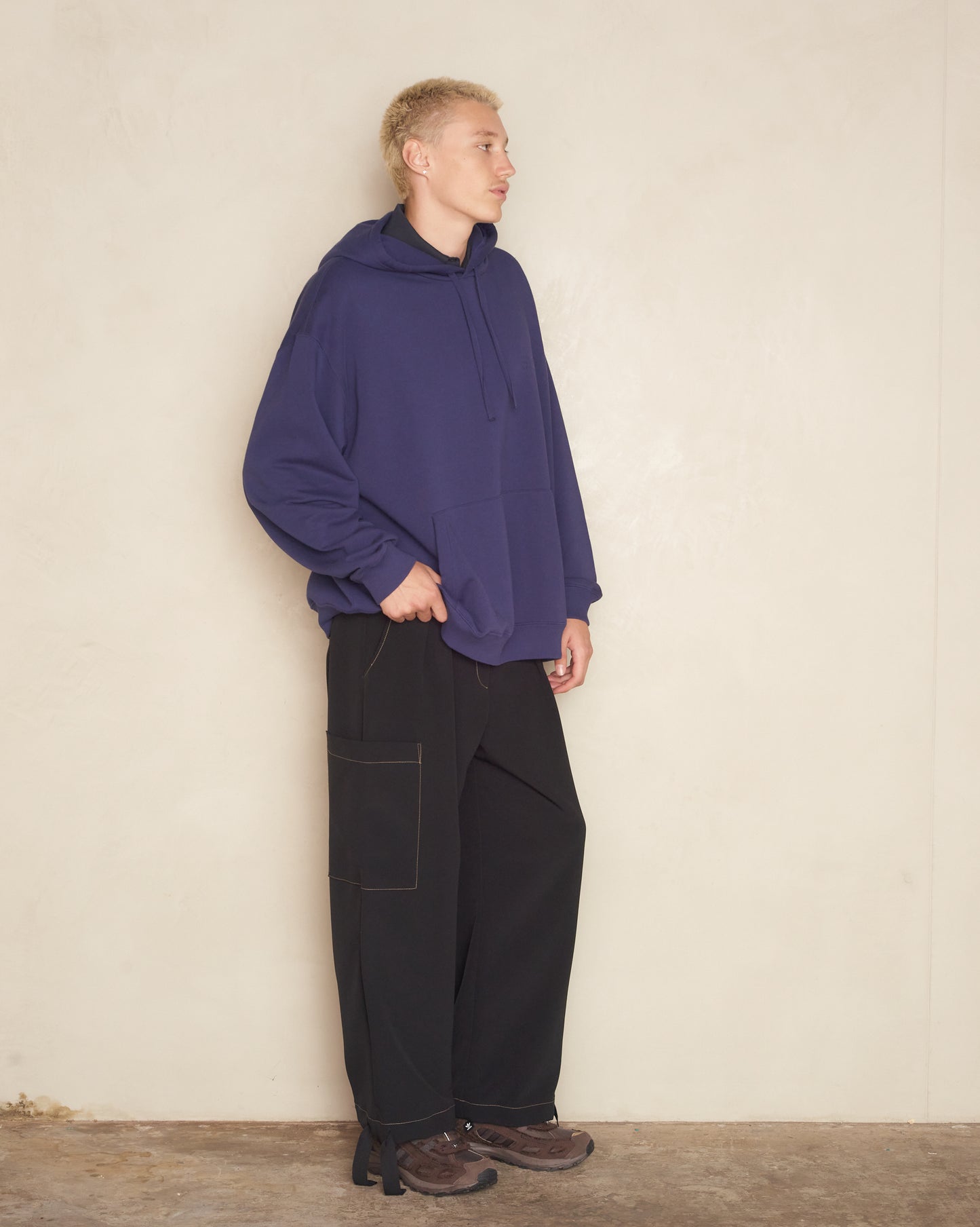 Black Patch Pocket Pants