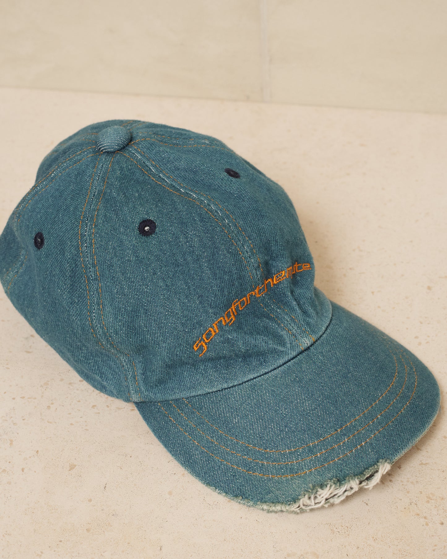 Blue Washed Denim Cap