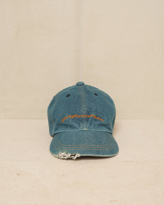 Blue Washed Denim Cap