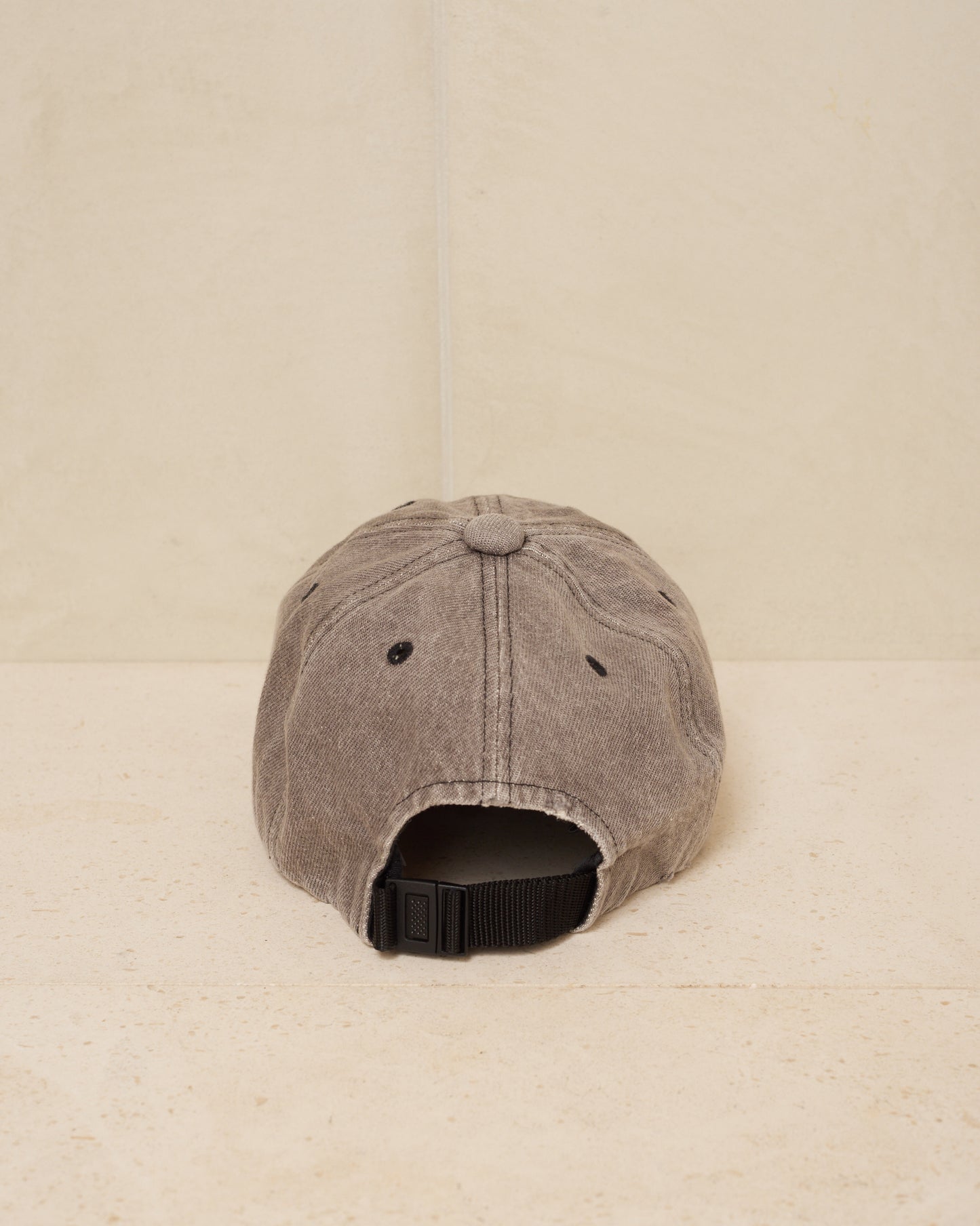 Grey Washed Denim Cap