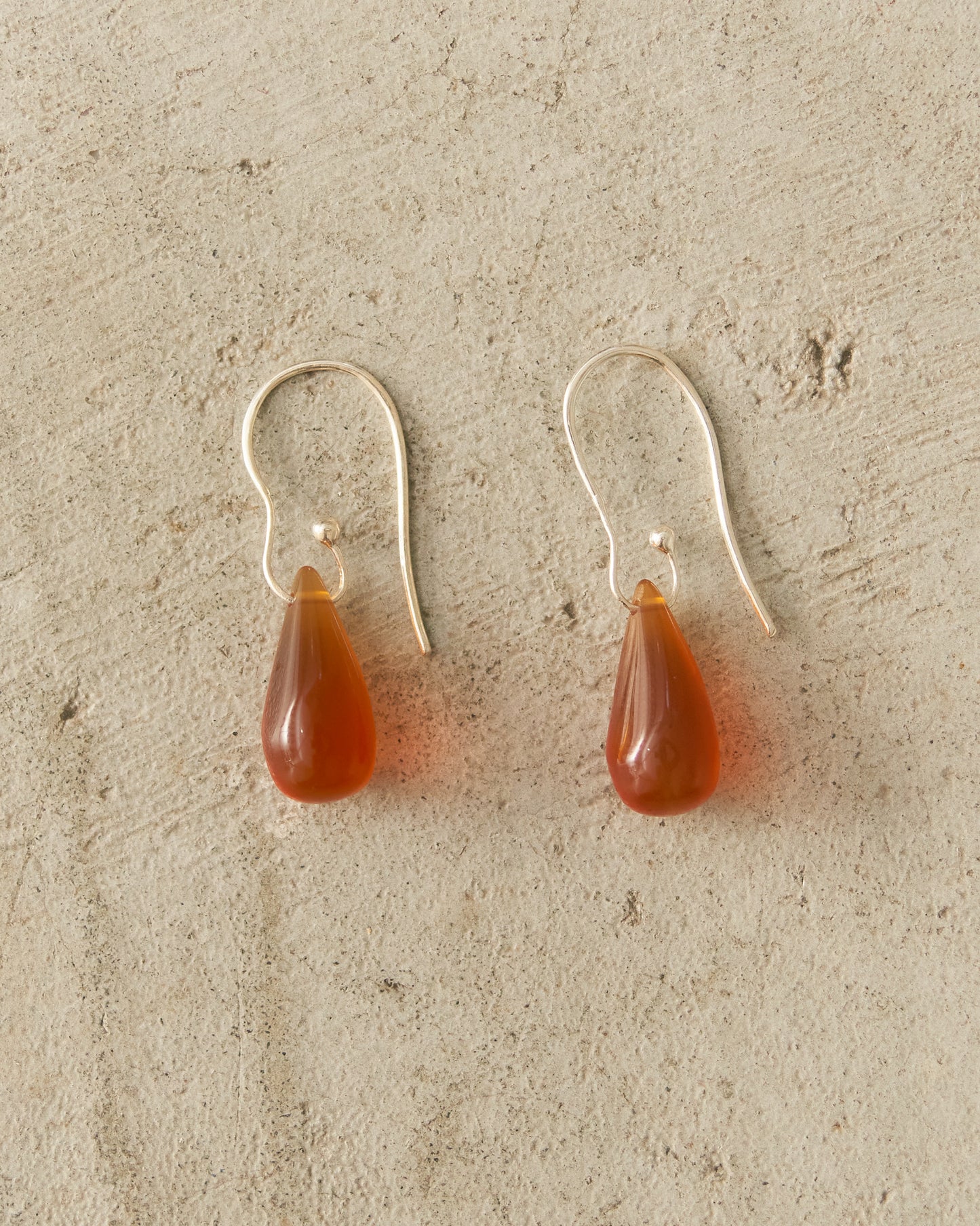 Carnelian Droplet Earrings