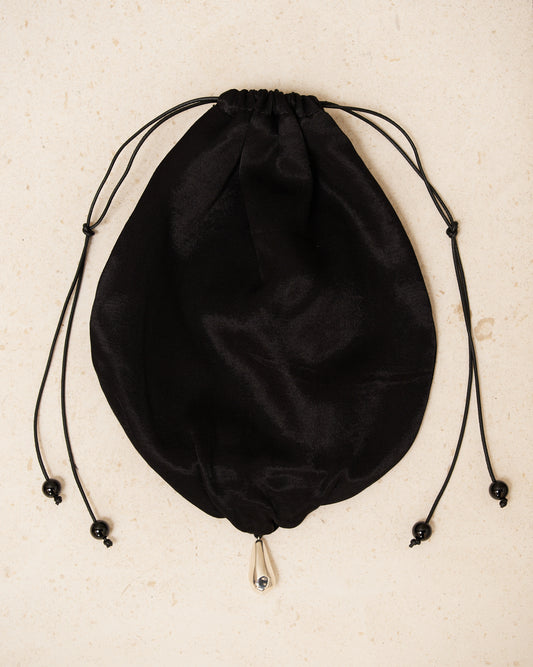 Noir Onyx Teardrop Pouch