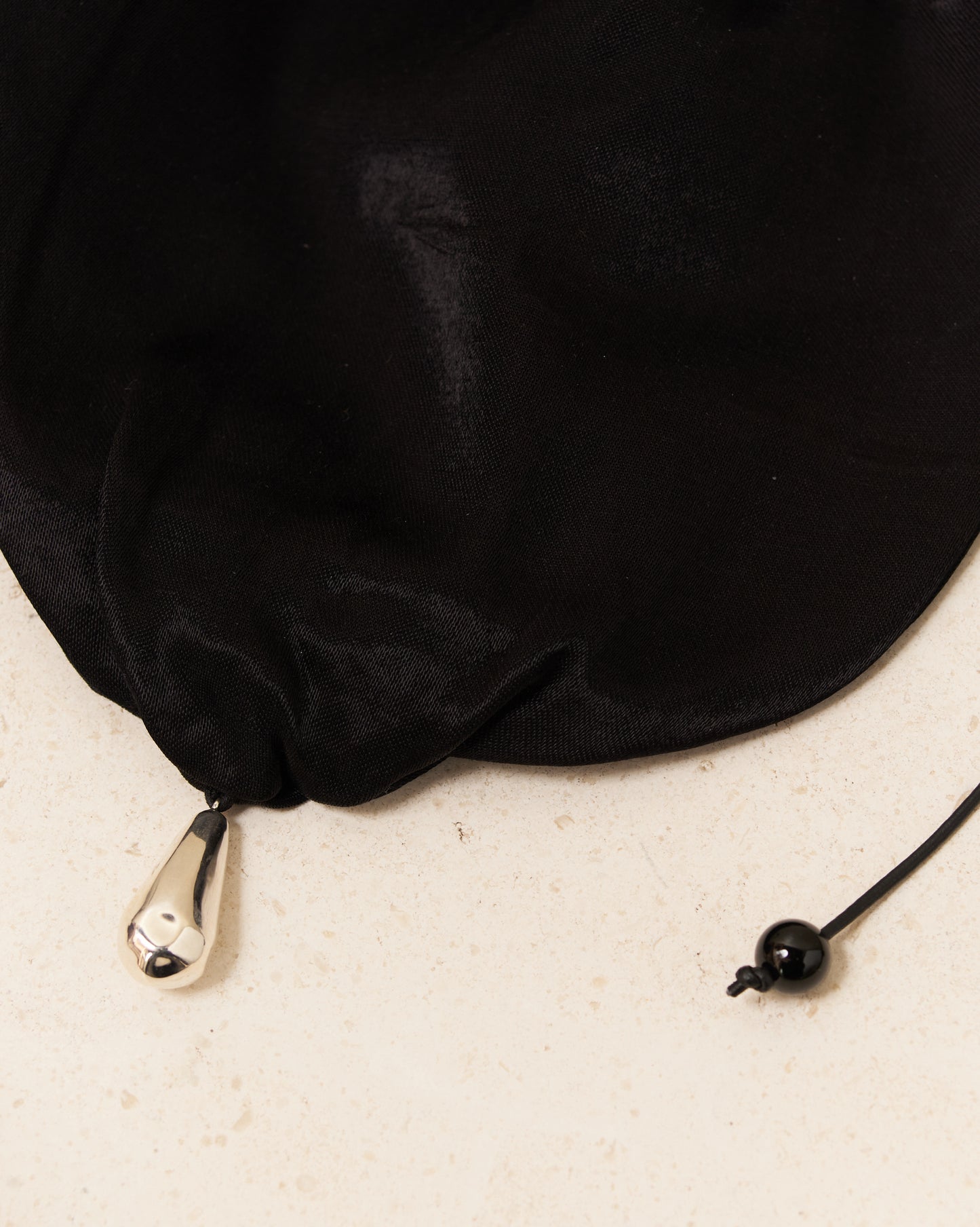 Noir Onyx Teardrop Pouch