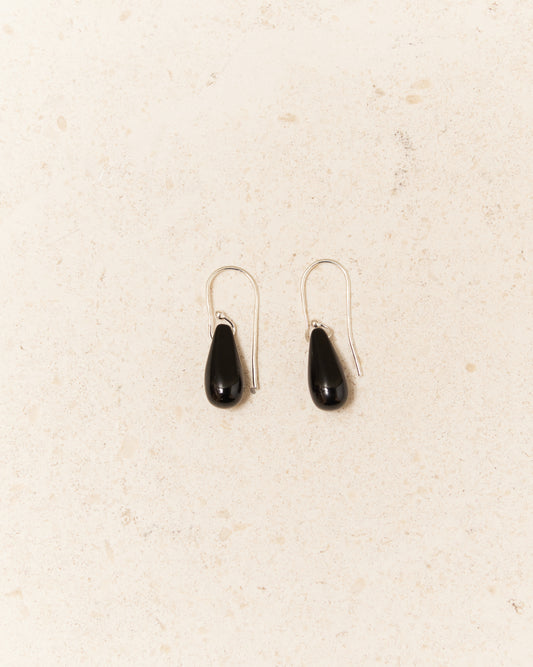 Onyx Droplet Earrings