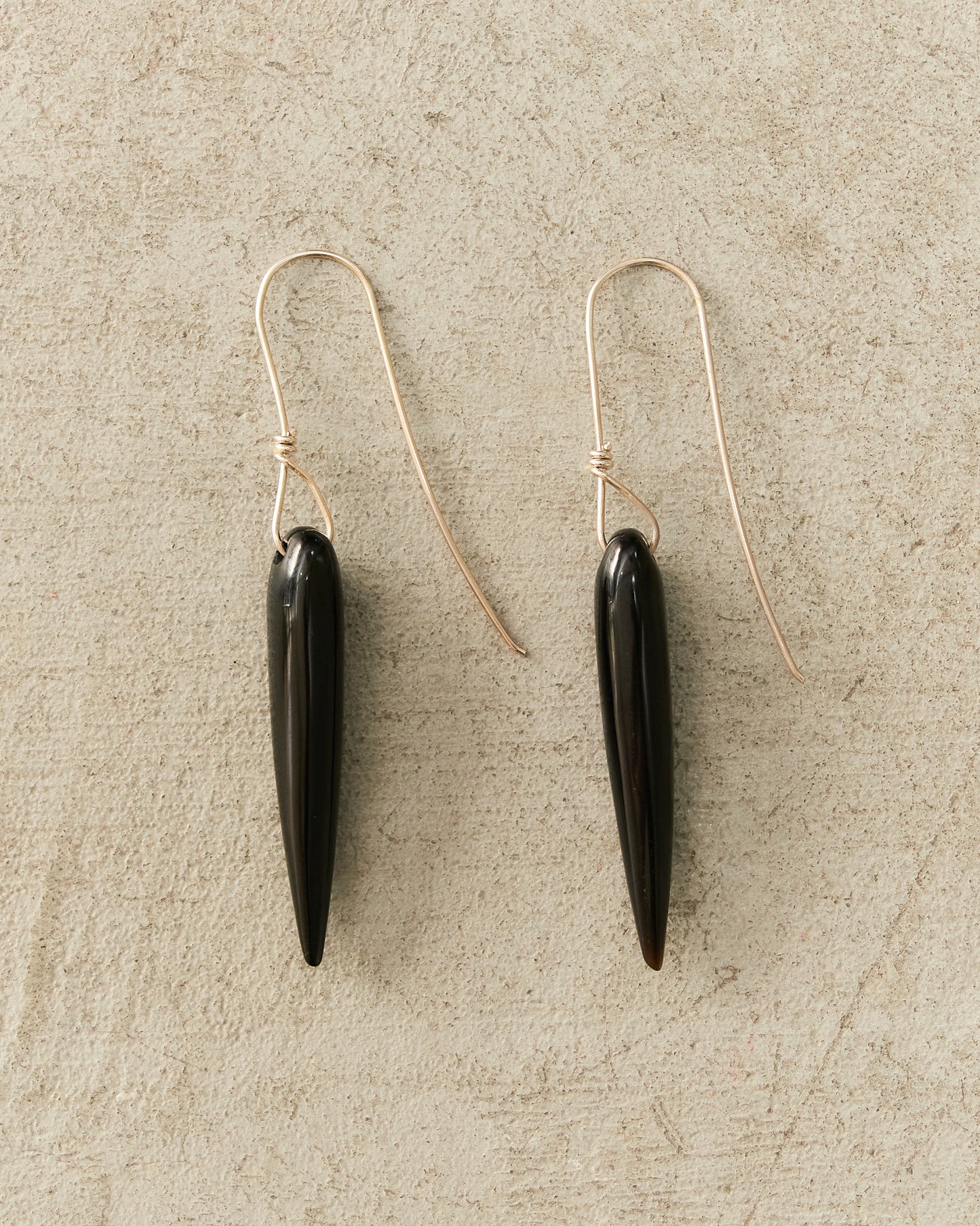 Onyx Spear Earrings