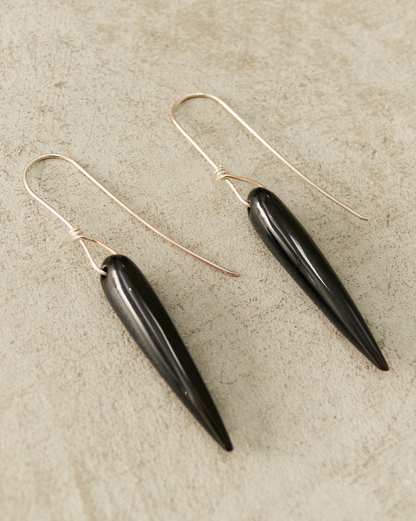 Onyx Spear Earrings