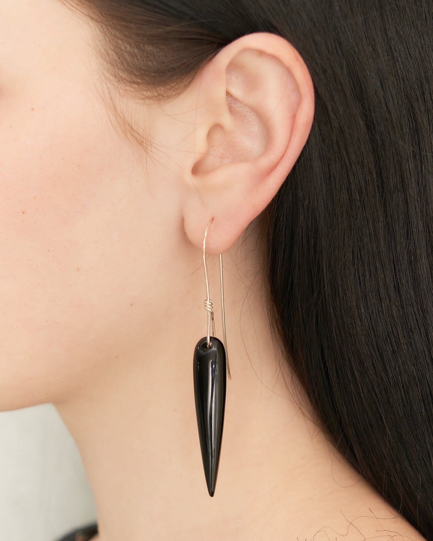 Onyx Spear Earrings