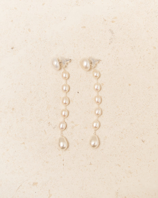 Medium Pearl Passante Earrings