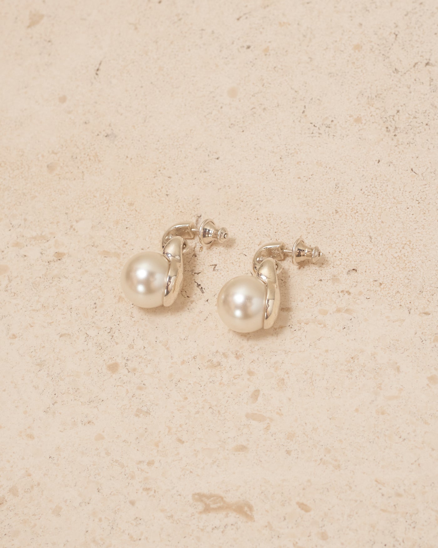 Sterling Silver Pearl Earrings