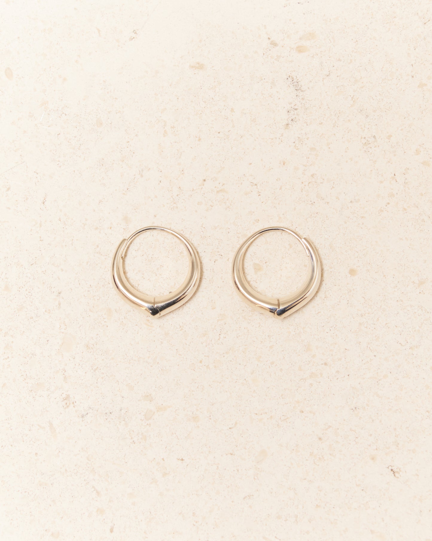 Sterling Silver Large Hellenic Hoops