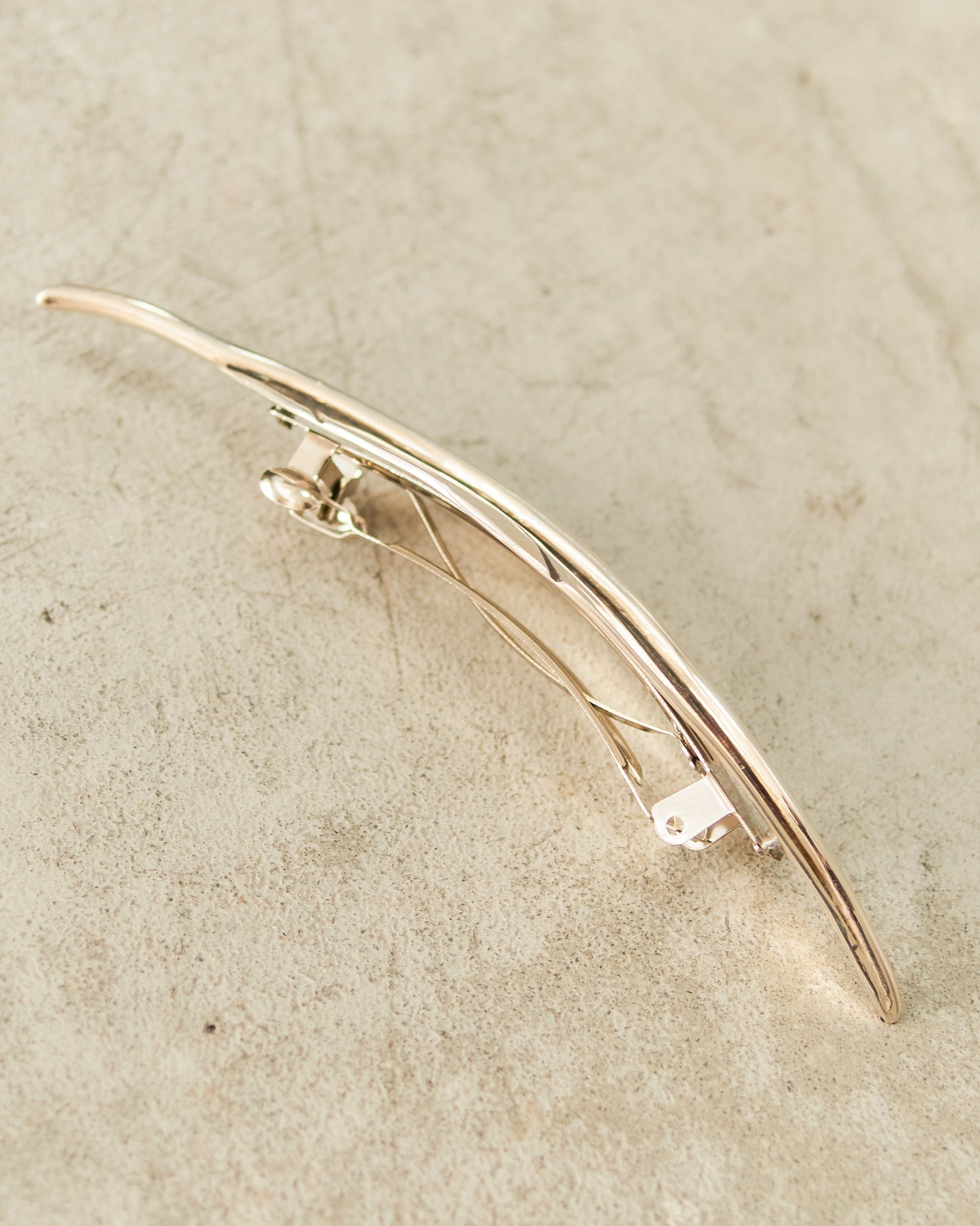 Sterling Silver Leaf Barrette