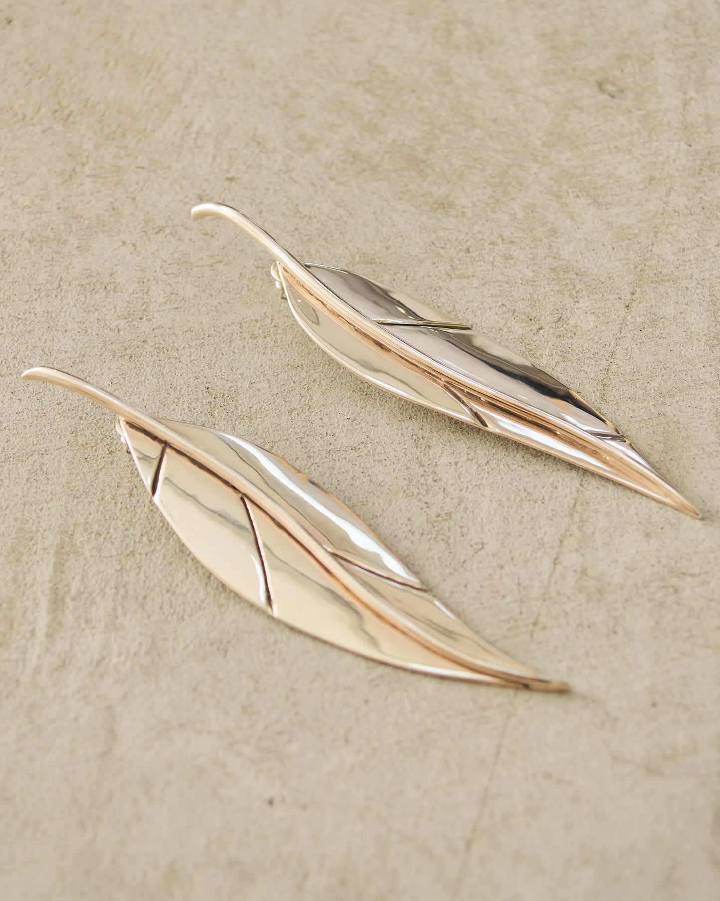 Sterling Silver Leaf Earrings