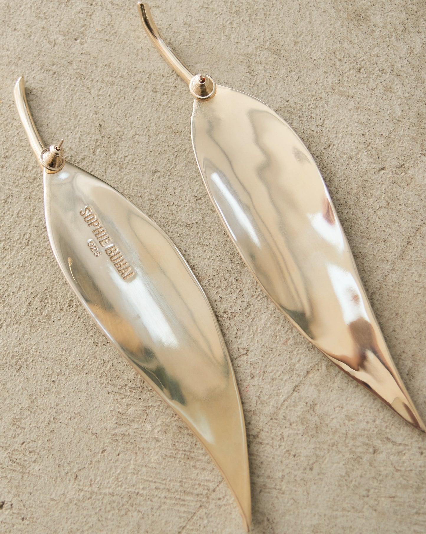 Sterling Silver Leaf Earrings