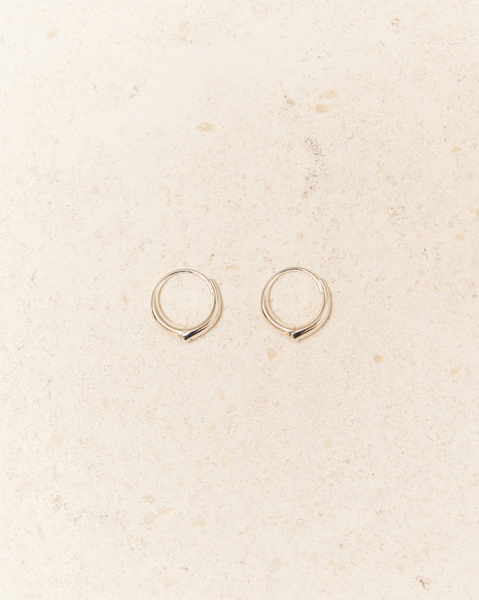 Sterling Silver Medium Hellenic Hoops