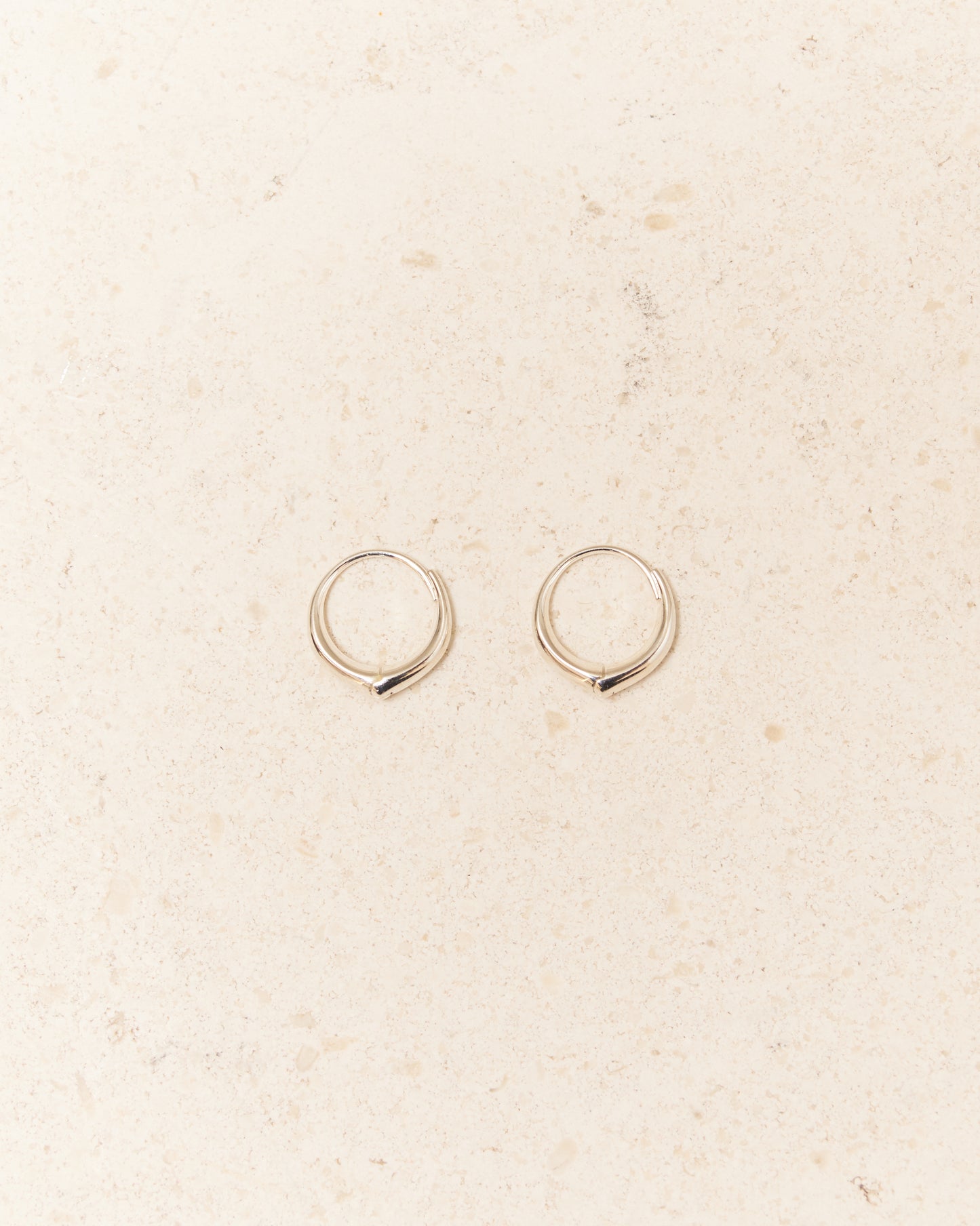 Sterling Silver Medium Hellenic Hoops