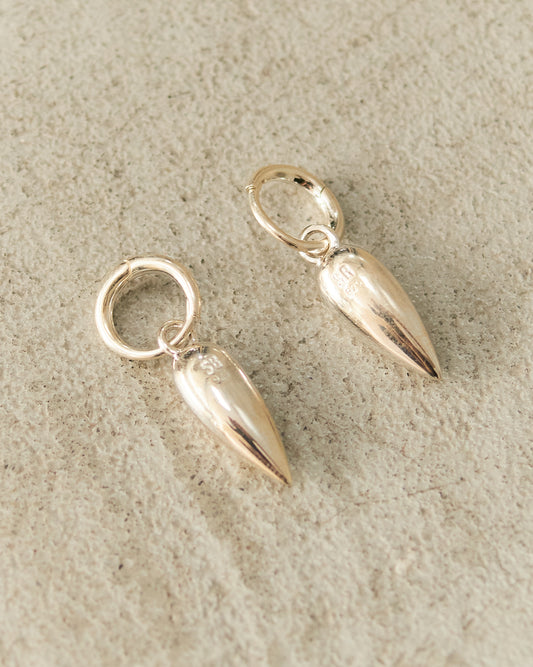 Sterling Silver Spear Hoops