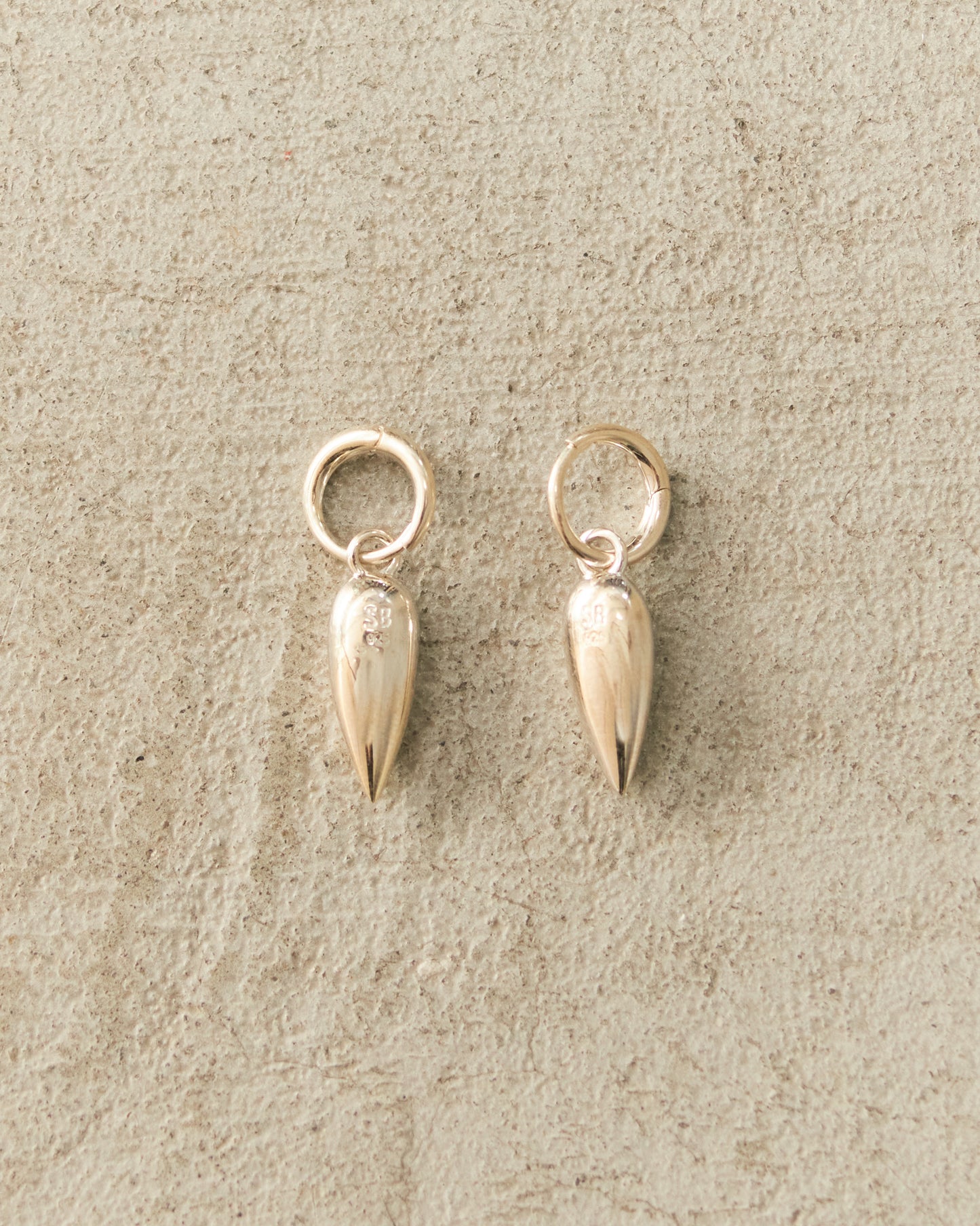 Sterling Silver Spear Hoops