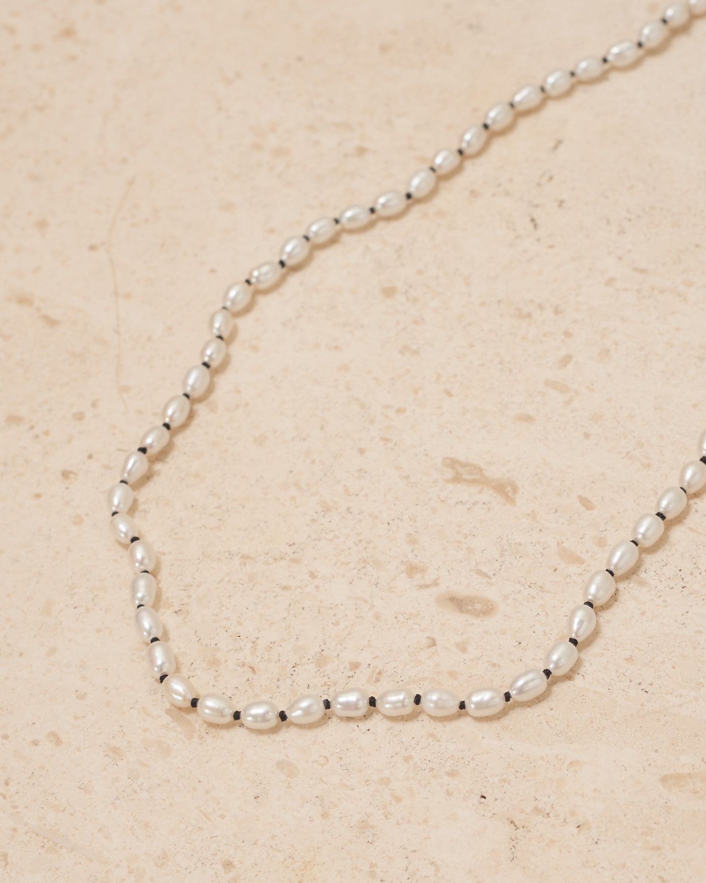 Sterling Silver Tiny Pearl Collar