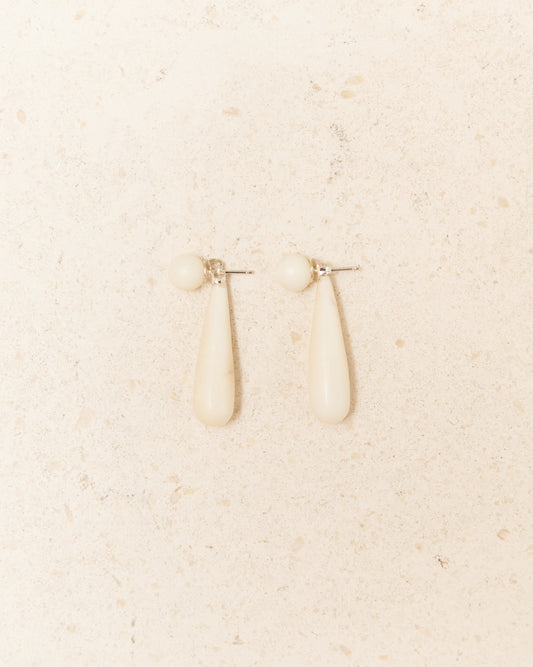 Small Vegetable Ivory Angelika Earrings