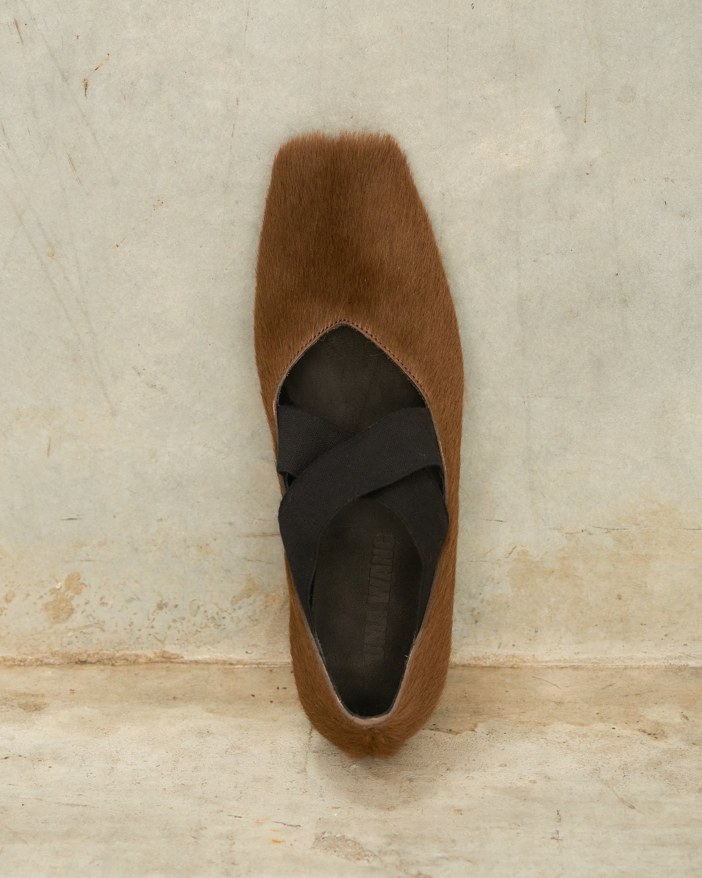 Brown Horse Hair Ballet Shoes