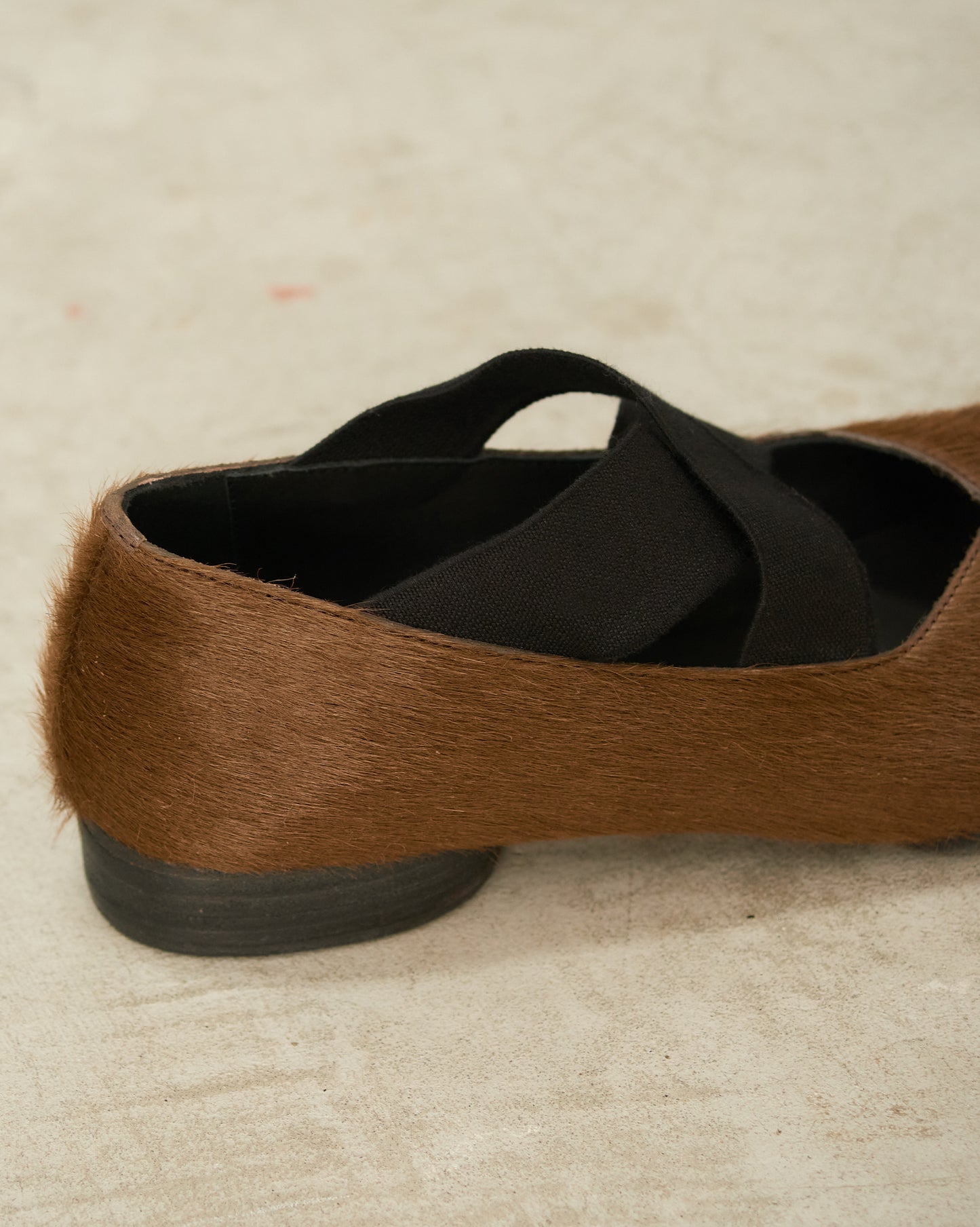 Brown Horse Hair Ballet Shoes