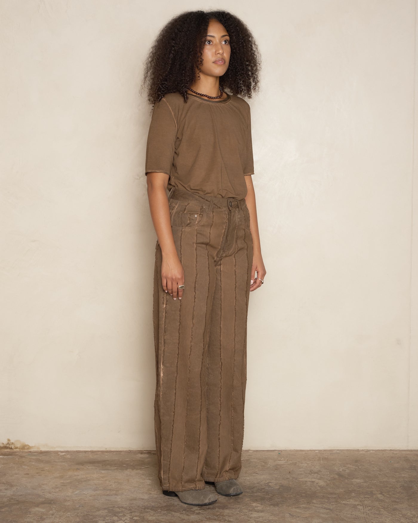 Brown Stripe Phyllis Trousers