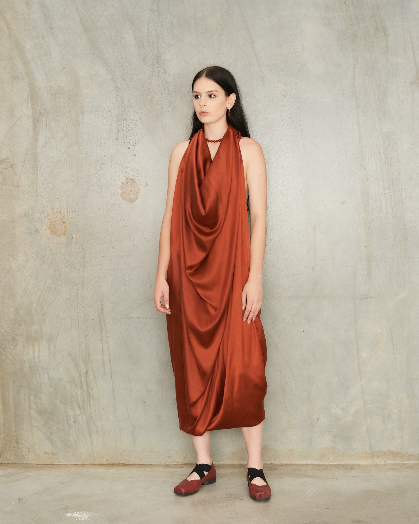 Dark Red Amone Dress