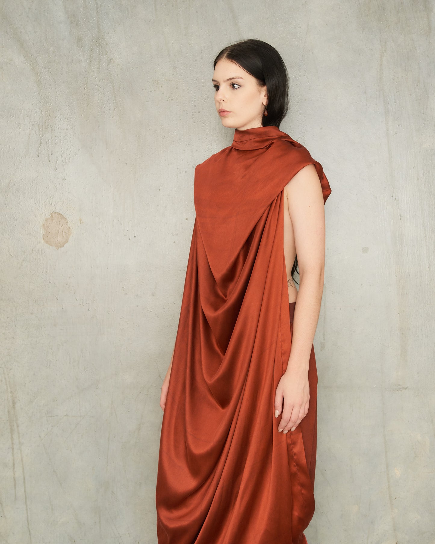 Dark Red Amone Dress