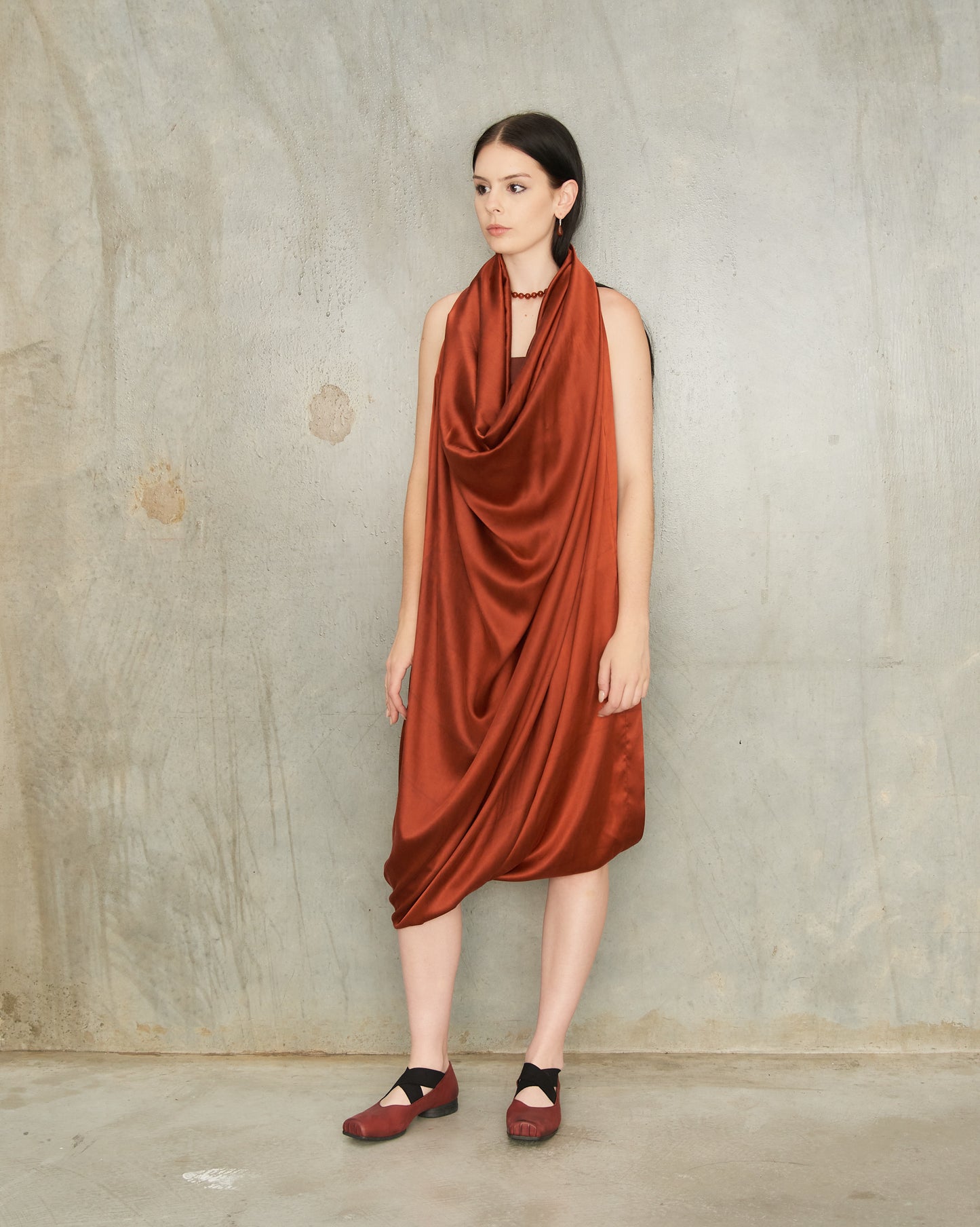 Dark Red Amone Dress