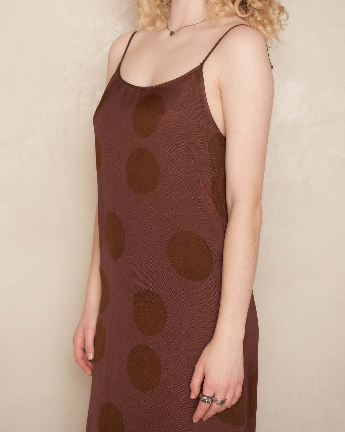 Rose Brown Spot Anaya Dress