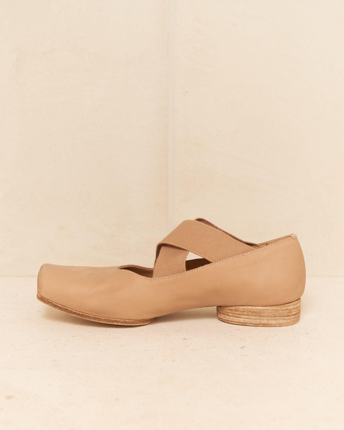 Rose Leather Ballet Shoes