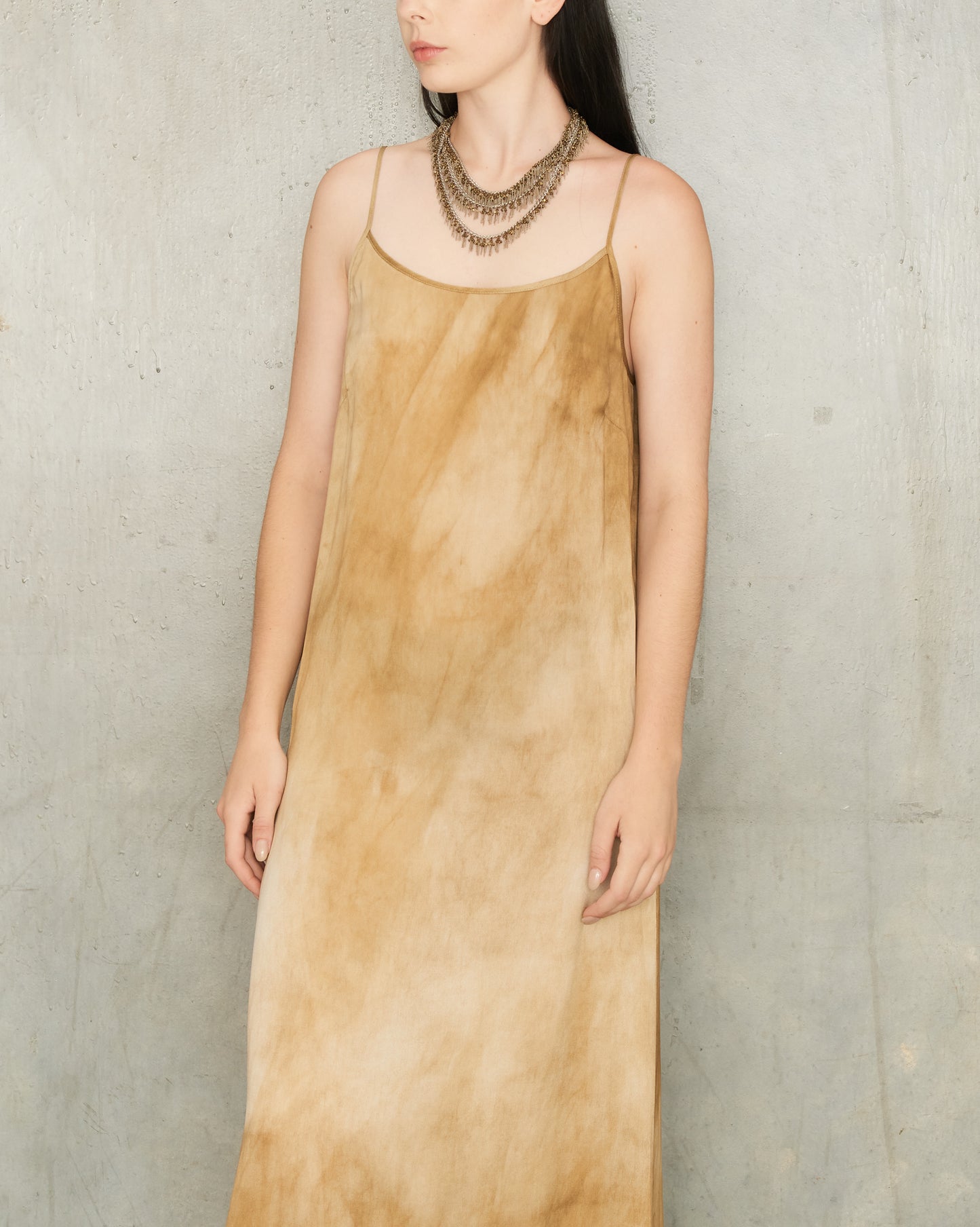 Tan Dyed Anaya Dress