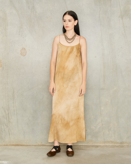 Tan Dyed Anaya Dress