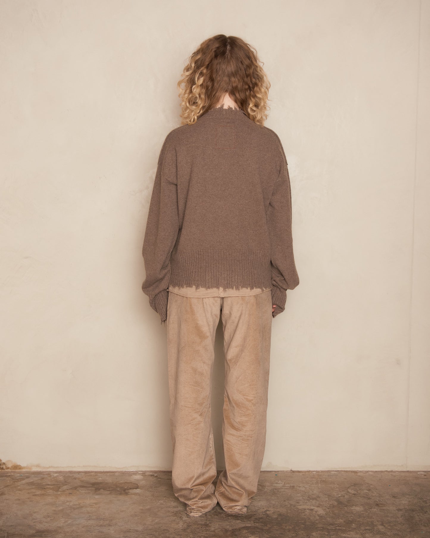 Tan Velvet Tree Pants